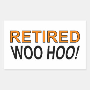 Retired Woo Hoo Rectangular Sticker