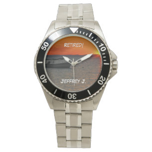 Retired! Wrist Watch Fishing Boat, Stainless Steel