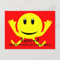 "Retired" YELLOW HAPPY DANCE