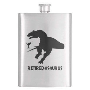 Retiredasaurus Hip Flask