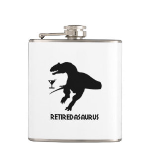 Retiredasaurus Hip Flask