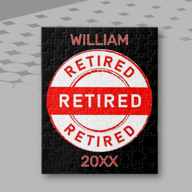 Retiree Fun! Custom Retirement gift Jigsaw Puzzle (Creator Uploaded)