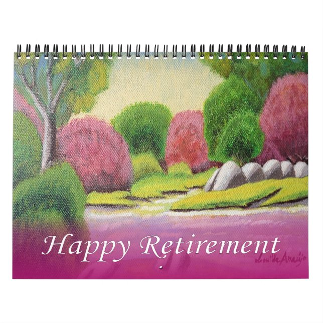 Retirement 2016 Calendar Cherry Green Garden Art (Cover)