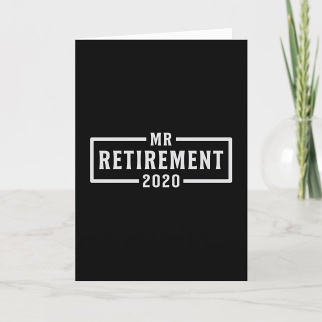 Retirement 2020 Retire Retired Grandpa Funny Gift Card (Front)