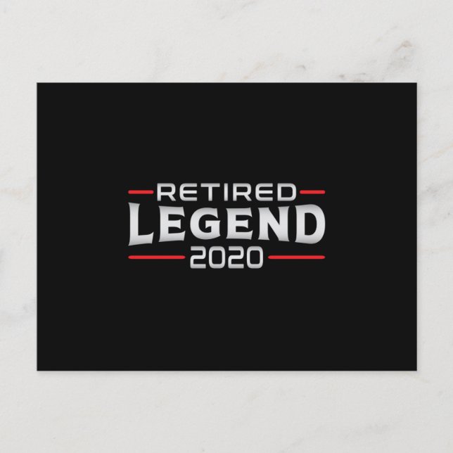 Retirement 2020 Retired Grandpa Retire Funny Gift Postcard (Front)