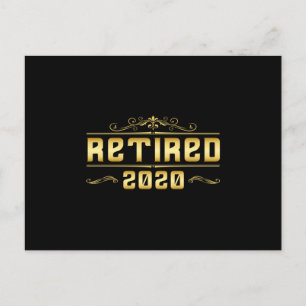 Retirement 2020 Retired Retire Grandpa Funny Gift Postcard