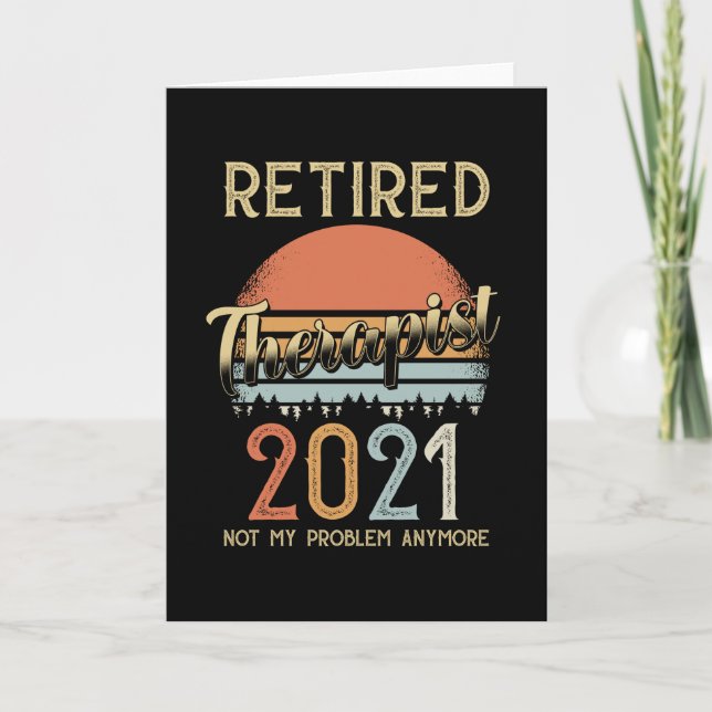Retirement 2021 Gift Therapist Card (Front)