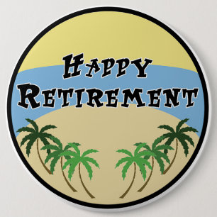 Retirement 6 Cm Round Badge