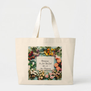 Retirement A New Beginning Large Tote Bag