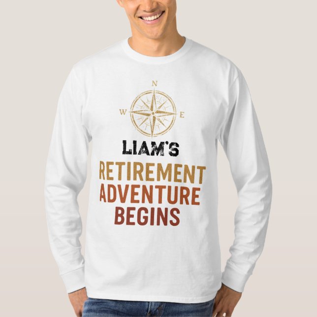 Retirement adventure begins, retired T-Shirt (Front)