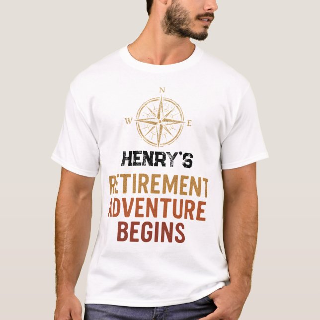 Retirement adventure begins, retired T-Shirt (Front)