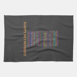 Retirement Anagram towel