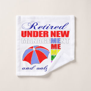 Retirement and new management quote wash cloth