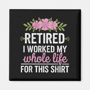 Retirement Art For Women Grandma Mum Retiree Retir Magnet
