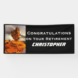 Retirement Balanced Rock Jumbo Banner