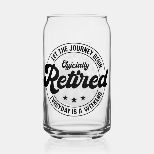 Retirement Can Glass (Front)