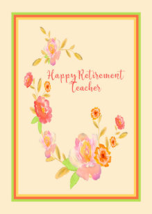 teacher retirement cards zazzle nz