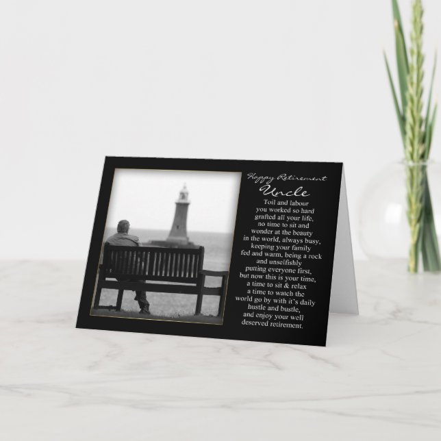 Retirement Card For Uncle (Front)