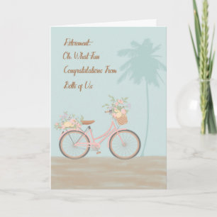 Retirement Card from Both of Us with Bycycle