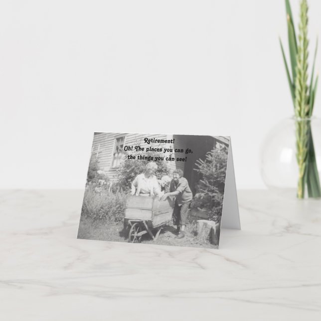 Retirement card funny  (Front)