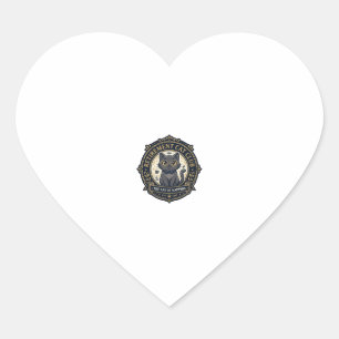 Retirement Cat Cat Dad Gift Idea - Retirement Cat  Heart Sticker