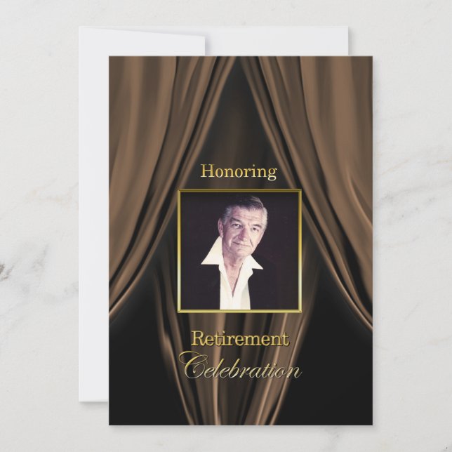 RETIREMENT CELEBRATION INVITATION - PHOTO INSERT (Front)