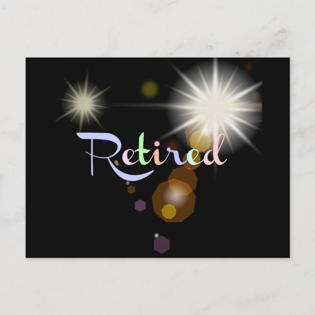 Retirement Celebration Invitation Postcard (Front)