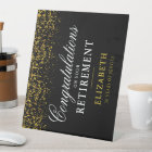 Retirement Celebration Party Gold Glitter