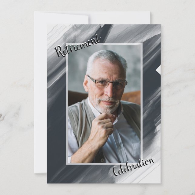 Retirement Celebration Photo Invitation (Front)