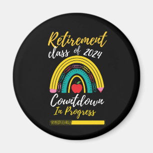 Retirement Class Of 2024 Countdown In Progress  Magnet