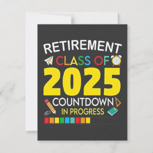 Retirement Class of 2025 Countdown in Process Thank You Card