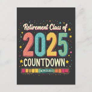 Retirement Class of 2025 in Process Graduation Postcard
