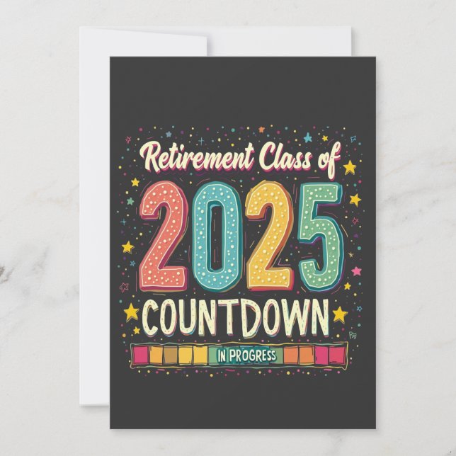 Retirement Class of 2025 in Process Graduation  Thank You Card (Front)