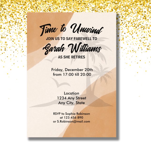 Retirement Company Farewell Party Invitation (Creator Uploaded)