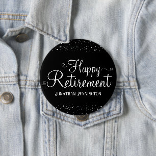 Retirement Confetti 10 Cm Round Badge
