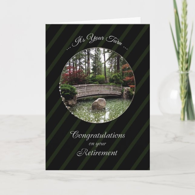 Retirement Congratulations Card / Bridge (Front)