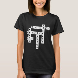 Retirement Crossword Puzzle Stunning T-Shirt