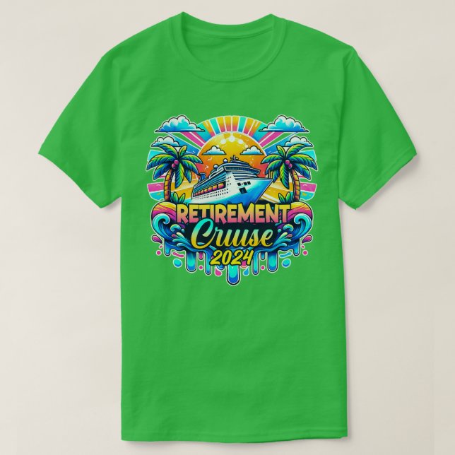 Retirement Cruise emblem cruisin cruise Gift For M T-Shirt (Design Front)