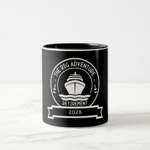 RETIREMENT CRUISE Two-Tone COFFEE MUG