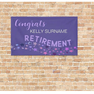 RETIREMENT! CUSTOM Retiree congrats banner