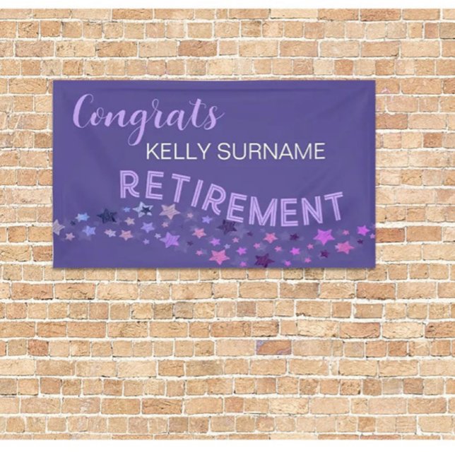 RETIREMENT! CUSTOM Retiree congrats banner (Creator Uploaded)