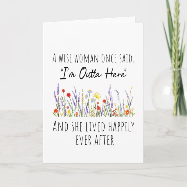 Retirement design for Women – Funny Inspirational Card (Front)