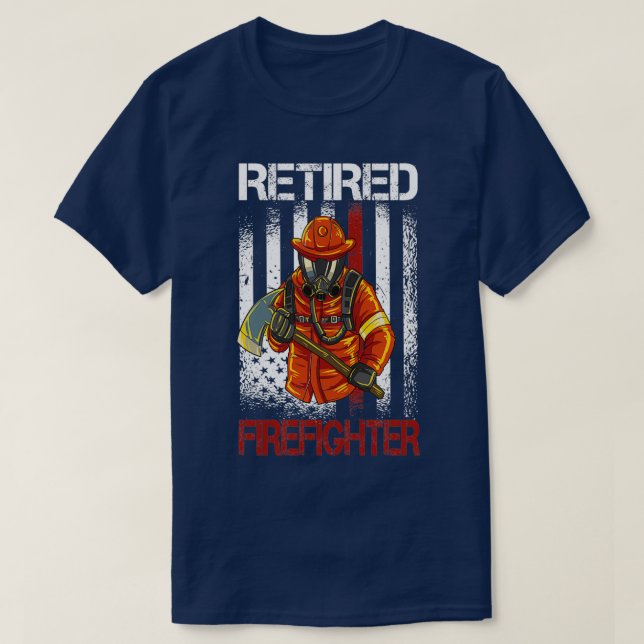 Retirement Firefighter  T-Shirt (Design Front)