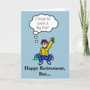 Retirement Fisherman Card  Customise It!