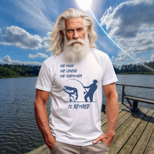 Retirement Fishing the Rodfather Big Fish T-Shirt
