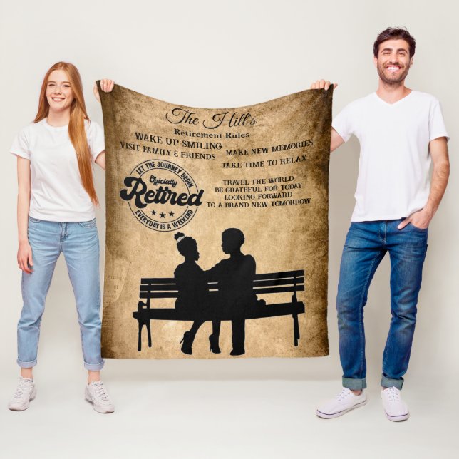 Retirement Fleece Blanket (In Situ)