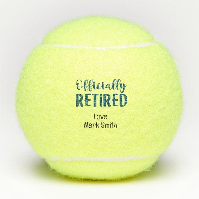 Retirement for Tennis Player Balls (Front)