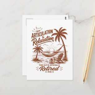 Retirement Form Articulation to Relaxation 2026 Postcard