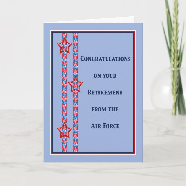 Retirement from Air Force Card (Front)