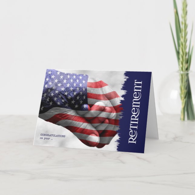 Retirement from Military or Law Enforcement Card (Front)